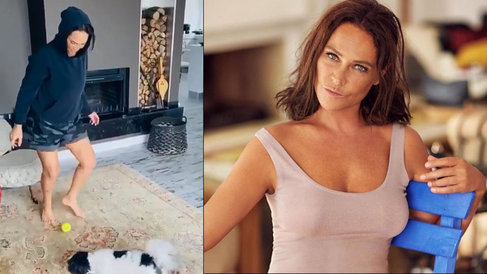 Tenis topuyla futbol oynadı