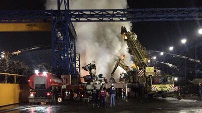 Bartın'da fabrika deposunda yangın