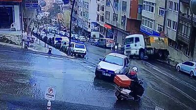 Yokuşta kaydı, yürekler ağza geldi!