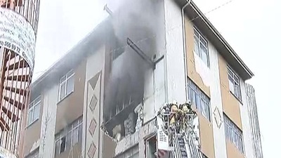 Güngören'de iş yerinde yangın!