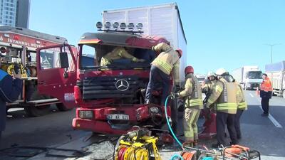 TEM Otoyolu'nda zincirleme kaza!