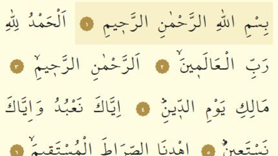 Fatiha suresi Arapça ve Türkçe okunuşu nedir?