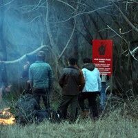 Meriç Nehri'nin ortasındaki adacıkta mahsur kaldılar!