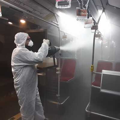 İstanbul'da metrobüs ve duraklarda koronavirüs önlemi