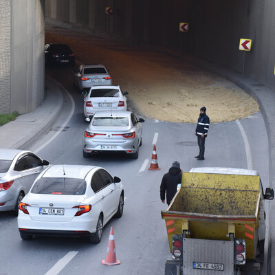 Sürücülere çamur şoku!