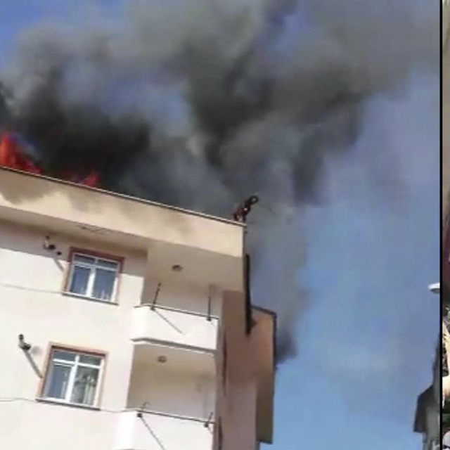 Çatıda can pazarı! Nefeslerin tutulduğu an