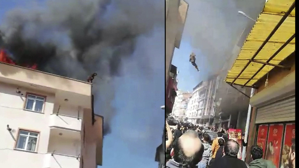 Çatıda can pazarı! Nefeslerin tutulduğu an