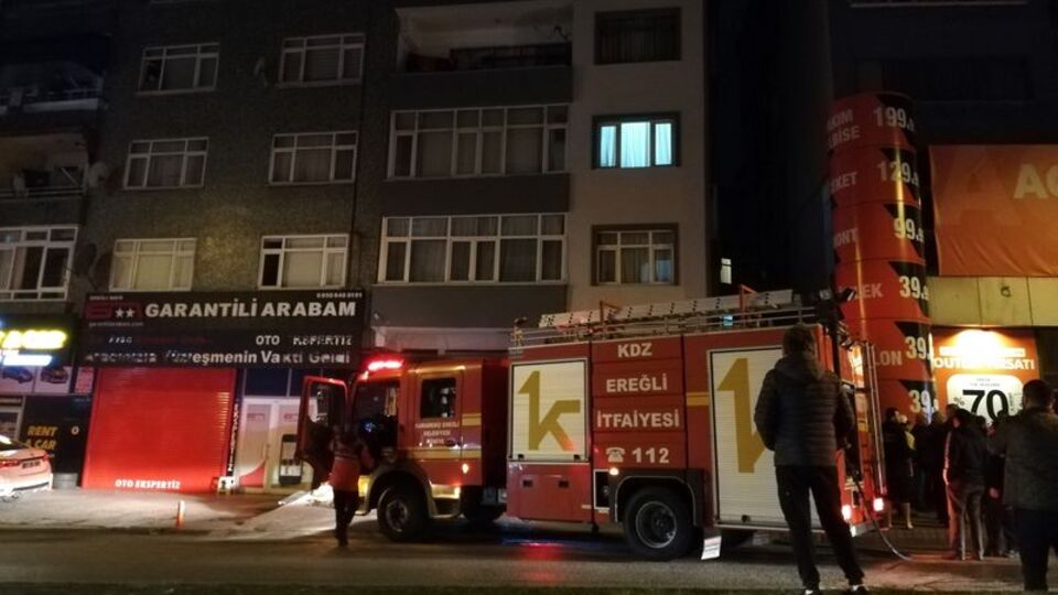 Patlayan kombi yangına yol açtı