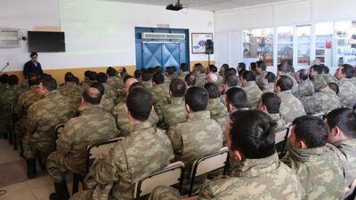 Kışlada 'kadına yönelik şiddetle mücadele' eğitimi