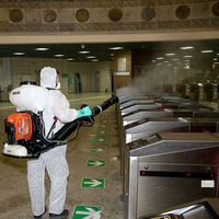 Marmaray'da 'koronavirüs'e karşı dezenfekte!