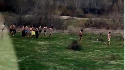 Yunanistan sınırından insanlık dışı görüntü!