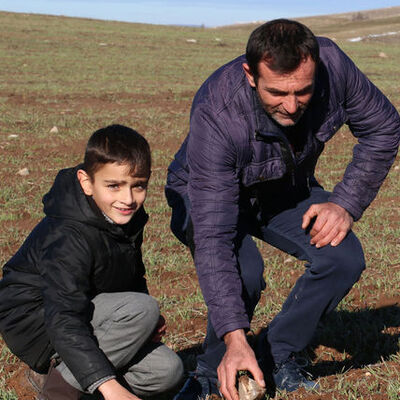Nohut ekerken bulmuştu... Satışa çıkardı!