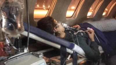 Ambulans uçak Rojin için havalandı