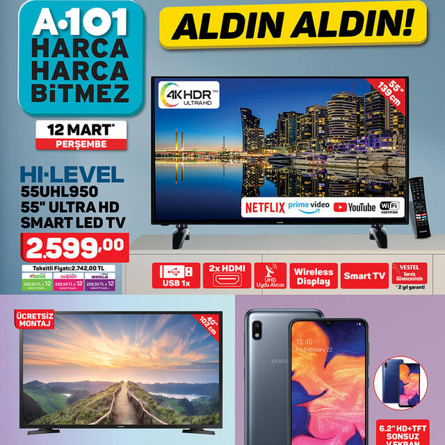 A101 12 Mart Aktüel ürünler kataloğu 2020!