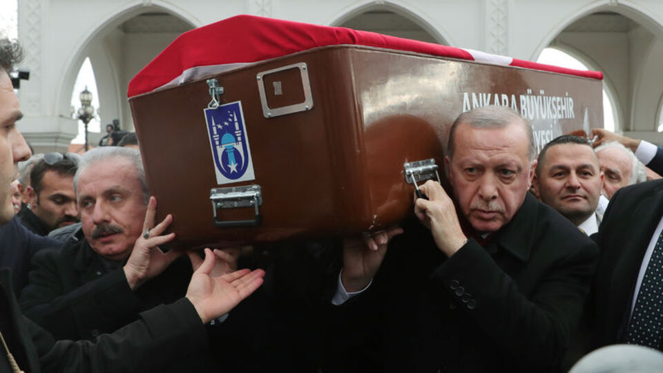 Devletin zirvesi Kazan'ın cenazesinde