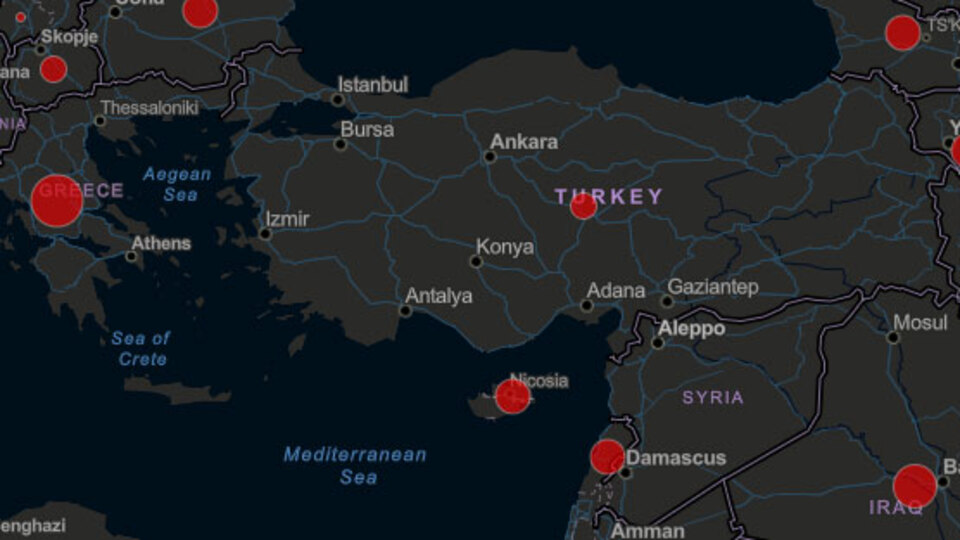 Korona virüs canlı haritası yayında!