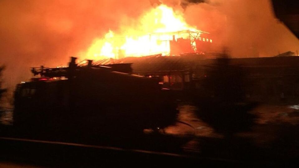 Bolu'da korkutan yangın!