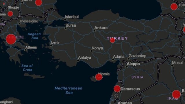 Korona virüs canlı haritası yayında!