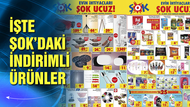 ŞOK katalogda indirimli ne var?