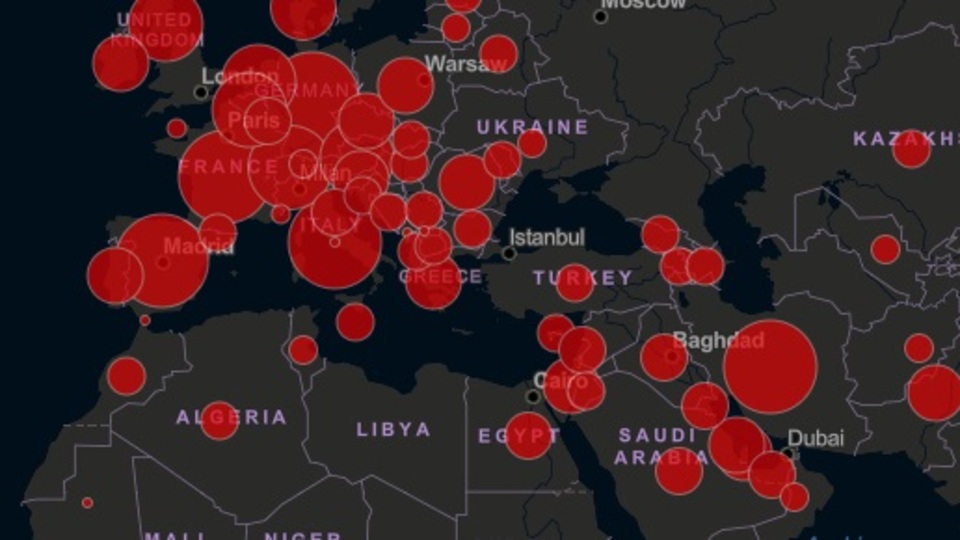 Korona virüs canlı haritası yayında!