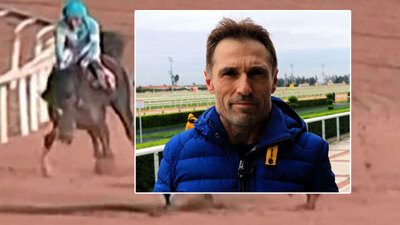 Hipodrumda yürekler yandı! Atın başında ağladı!