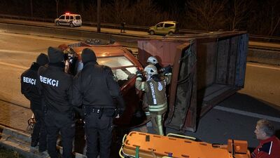 TEM otoyolunda feci kaza: 2 ağır yaralı