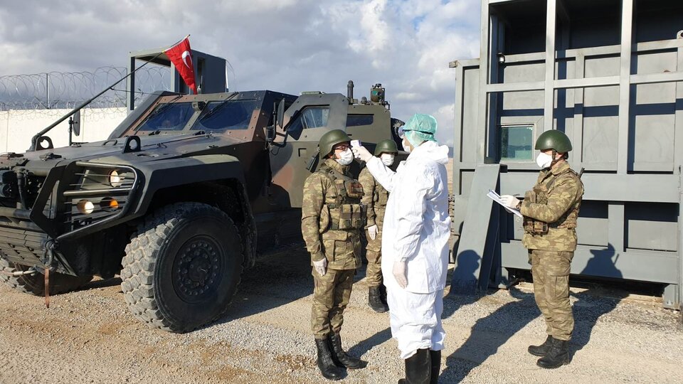 Sınırda kaçak geçişe korona önlemi