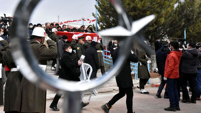 İdlib şehidi son yolculuğuna uğurlandı