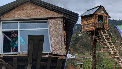 Rizeli gençten sıra dışı korona tedbiri