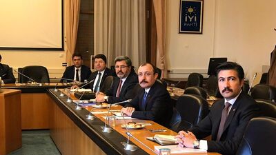 AK Partiden siyasi partilere infaz düzenlemesi ziyareti