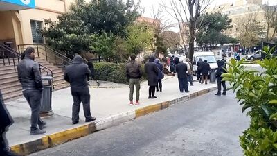 Koronavirüs testi için uzun kuyruk!