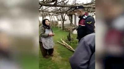 Korona için desteğe gittiler 'Üzümler olunca da gelin' dedi