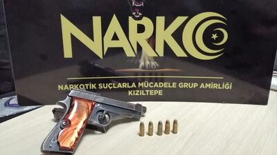 Firari hükümlü, ruhsatsız tabancayla yakalandı