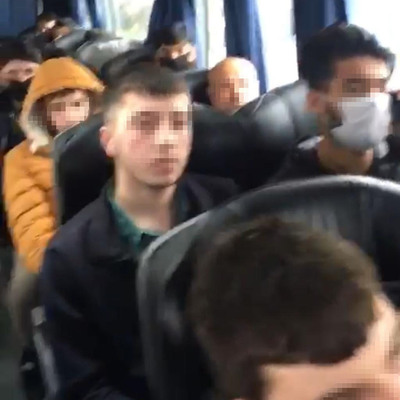 Bir otobüs yolcuya 'ihlal! cezası!