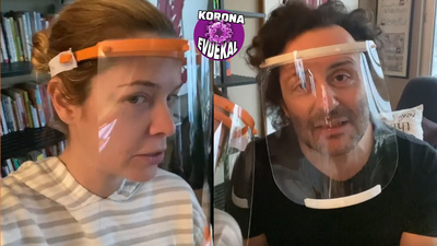 Ünlü çiftten sağlık çalışanlarına destek