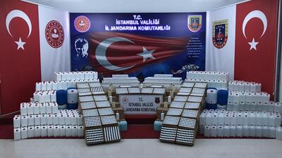 Milyonluk sahte dezenfektan operasyonu