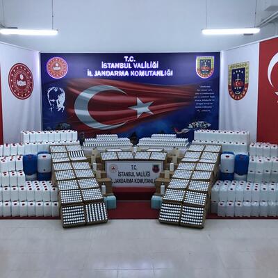 Milyonluk sahte dezenfektan operasyonu