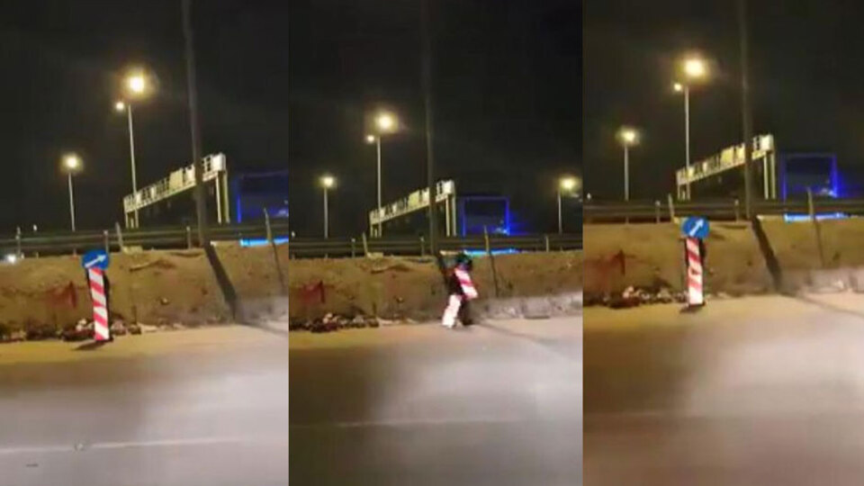 Karantinadan 'levha' kılığında kaçtı