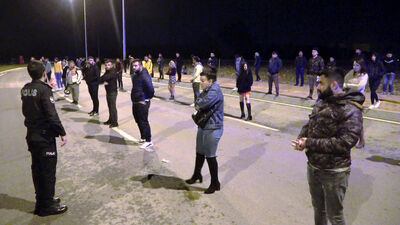 Dansözlü drift partisine korona cezası!