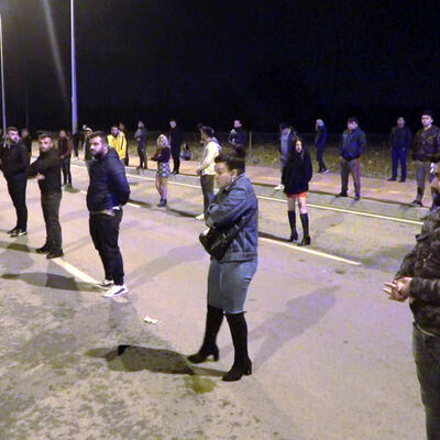 Dansözlü drift partisine korona cezası!