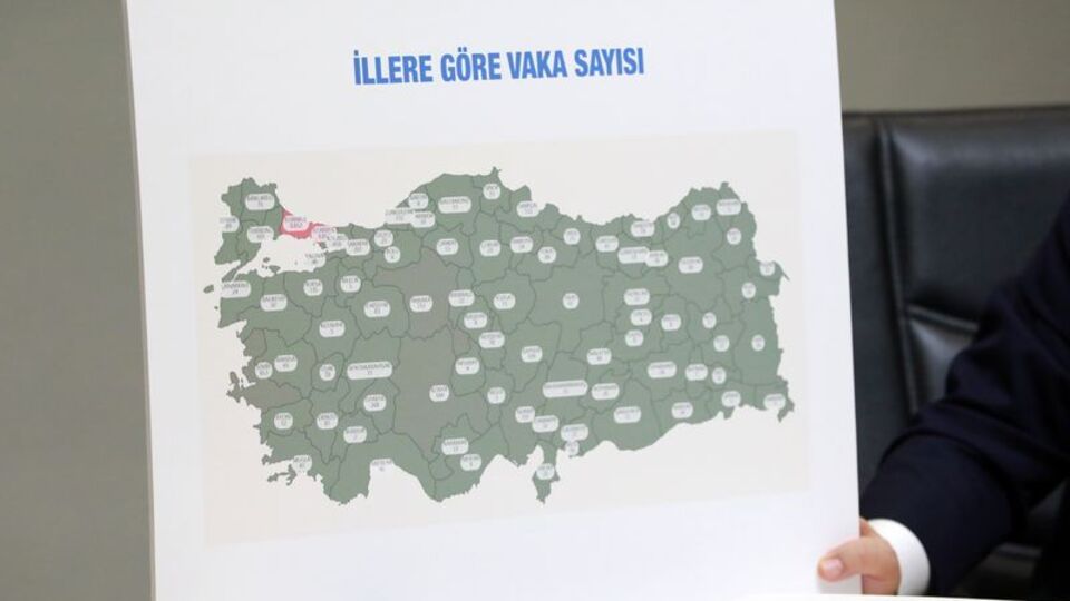 Corona Türkiye illere göre vaka sayısı