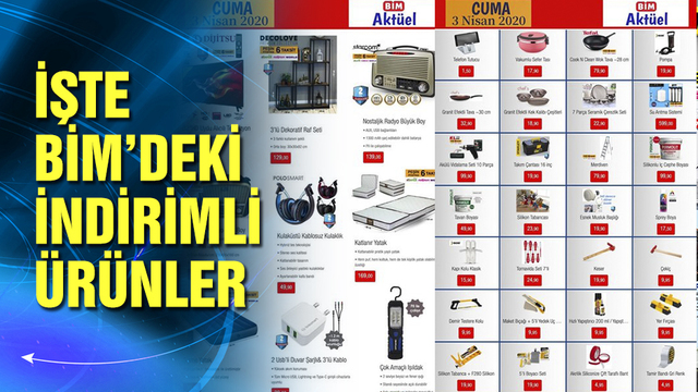 BİM katalog ürünleri