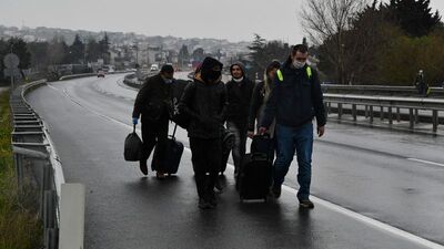 Tekirdağ'a yürüyerek geldiler