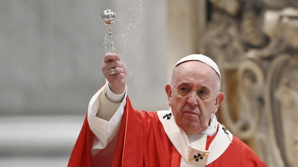 Papa duasını kapalı kapılar ardında yaptı