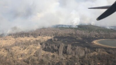 Çernobil'de korkutan orman yangını!