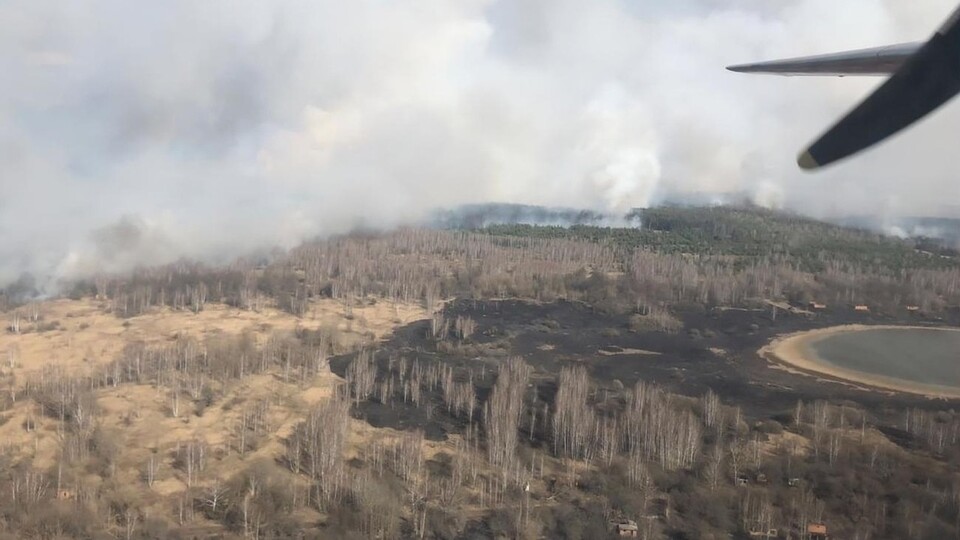 Çernobil'de korkutan orman yangını!