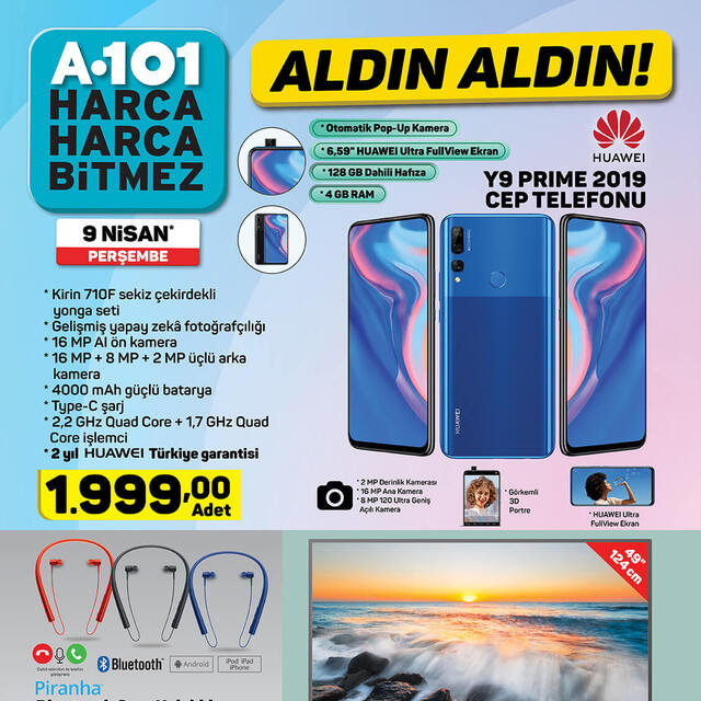 A101 9 Nisan indirimli ürünler satışa çıktı