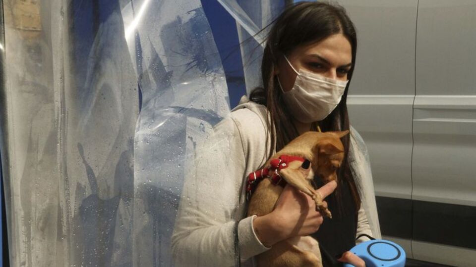 Kabinde dezenfeksiyon kuyruğu!