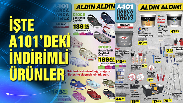 İşte A101 katalog ürünleri