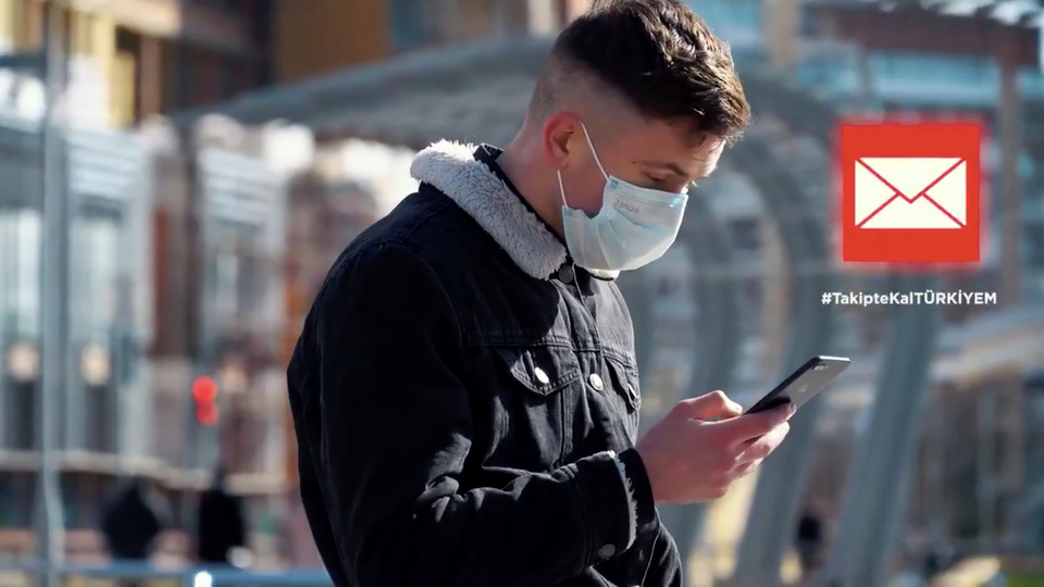 İzolasyona uymayana uyarı mesajı!